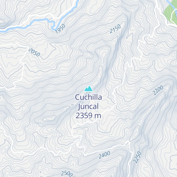 Map of Cuchilla Juncal