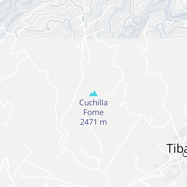 Map of Cuchilla Fome