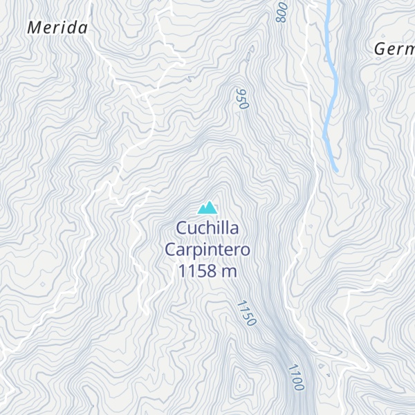 Map of Cuchilla Carpintero