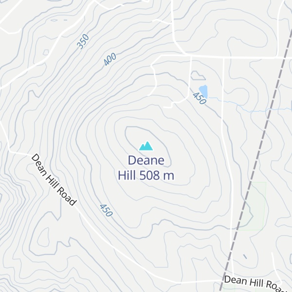Map of Deane Hill