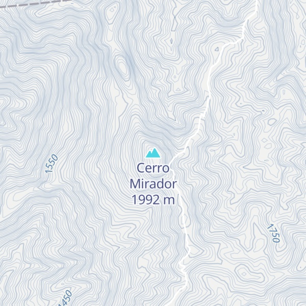 Map of Cerro Mirador