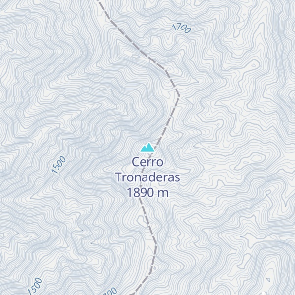 Map of Cerro Tronaderas