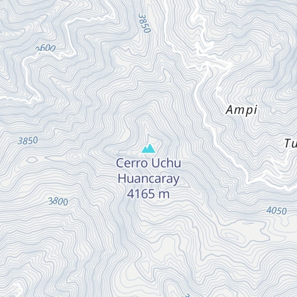 Map of Cerro Uchu Huancaray