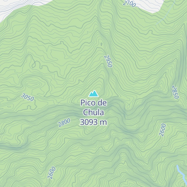 Map of Pico de Chula