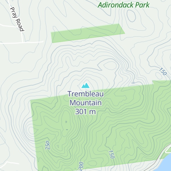 Map of Trembleau Mountain