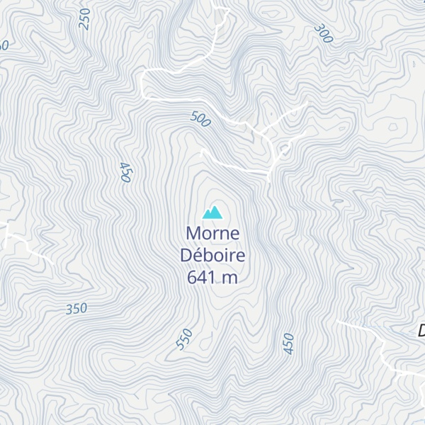 Map of Morne Déboire