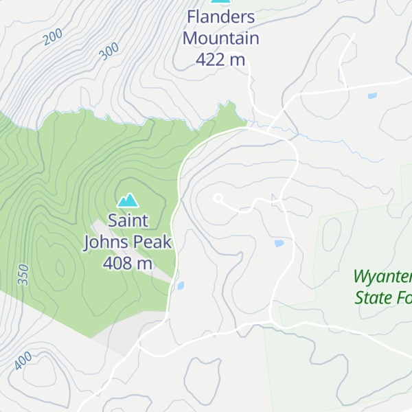 Map of Mauwee Peak