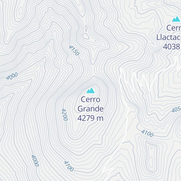 Map of Cerro Grande