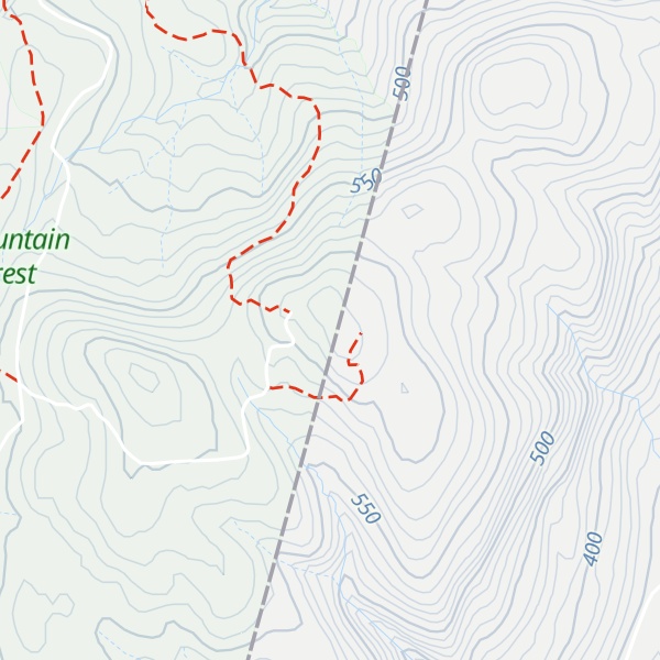 Map of Harvey Mountain