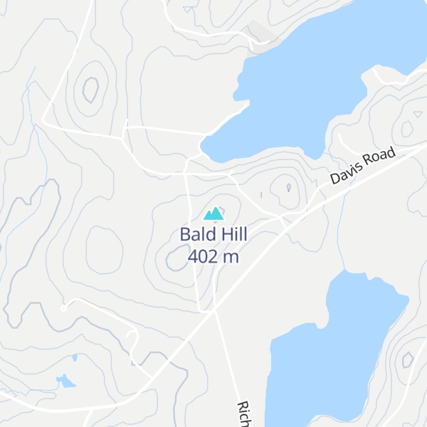 Map of Bald Hill