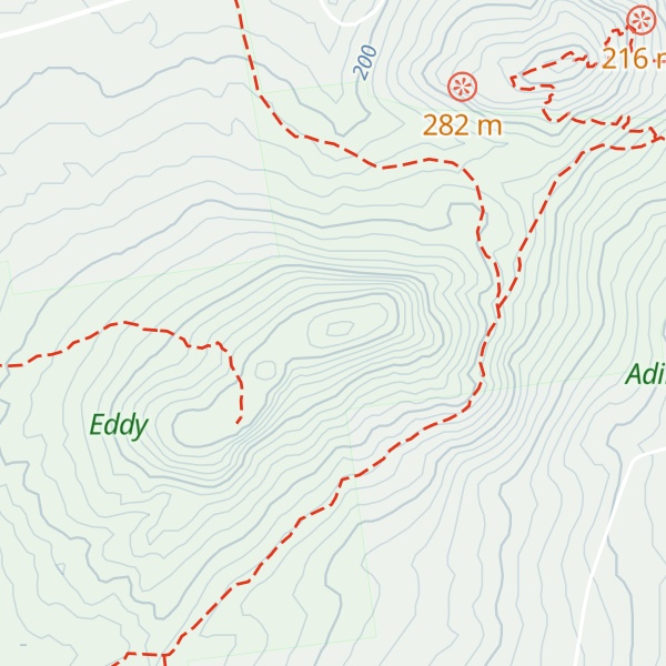 Map of South Boquet Mountain