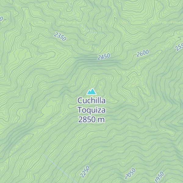Map of Cuchilla Toquiza