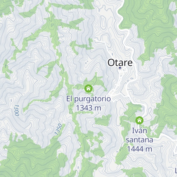 Map of El purgatorio