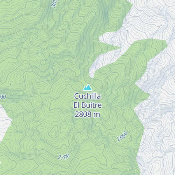 Map of Cuchilla El Buitre