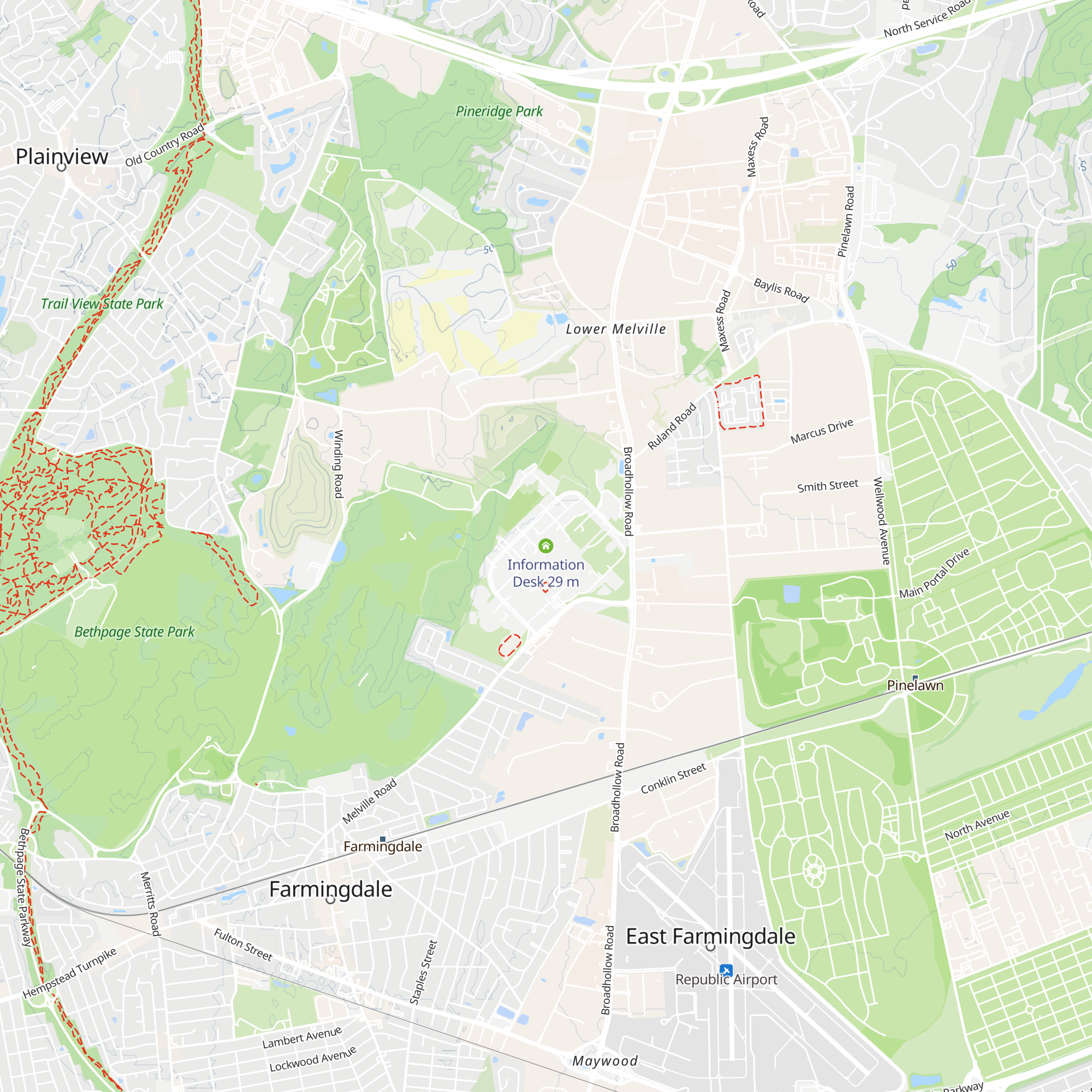 Information Desk map