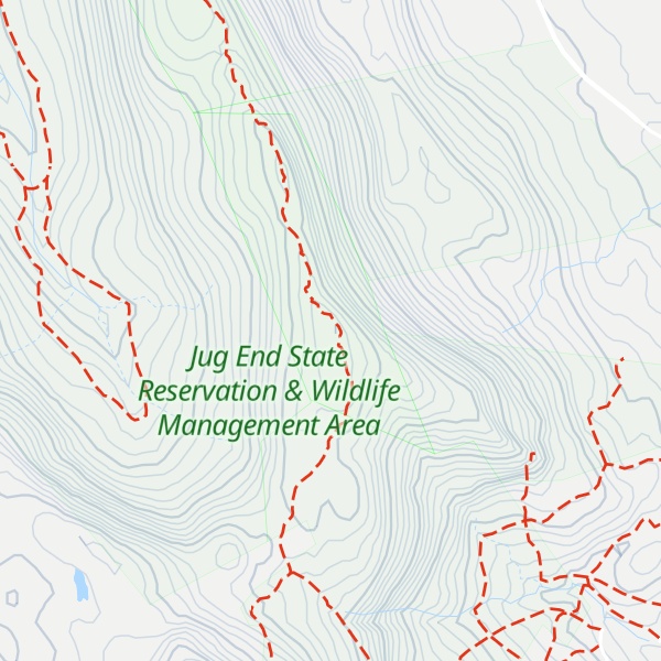Map of Mount Bushnell-South Peak