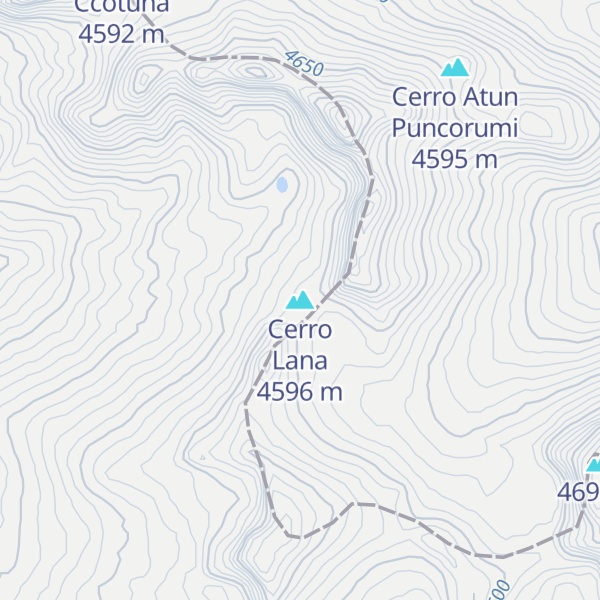 Map of Cerro Lana