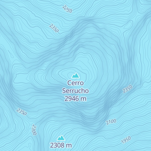 Map of Cerro Serrucho