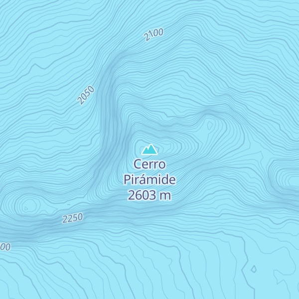 Map of Cerro Pirámide