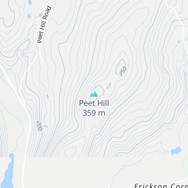 Map of Peet Hill