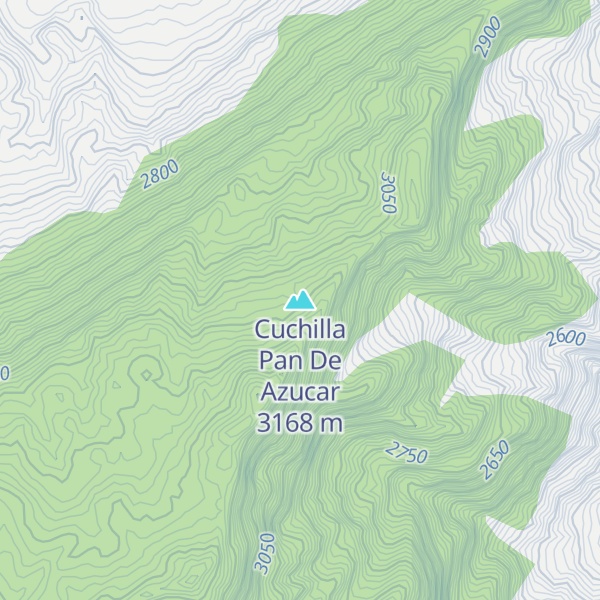 Map of Cuchilla Pan De Azucar