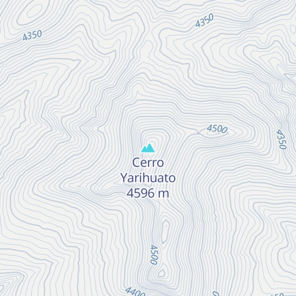 Map of Cerro Yarihuato