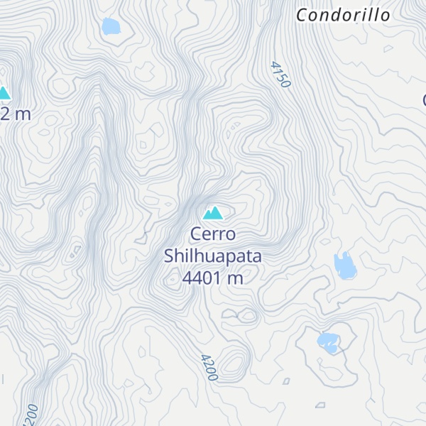 Map of Cerro Shilhuapata