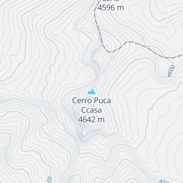 Map of Cerro Puca Ccasa