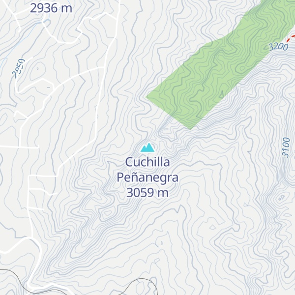 Map of Cuchilla Peñanegra