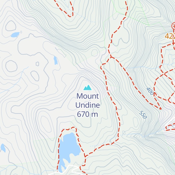 Map of Mount Undine