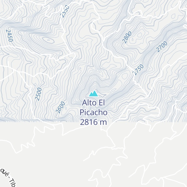 Map of Alto El Picacho