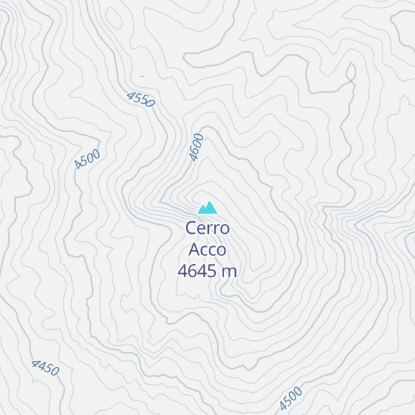 Map of Cerro Acco