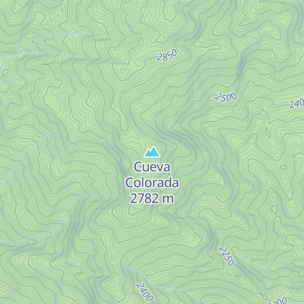 Map of Cueva Colorada