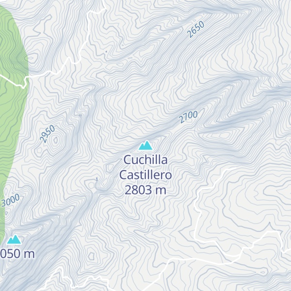 Map of Cuchilla Castillero