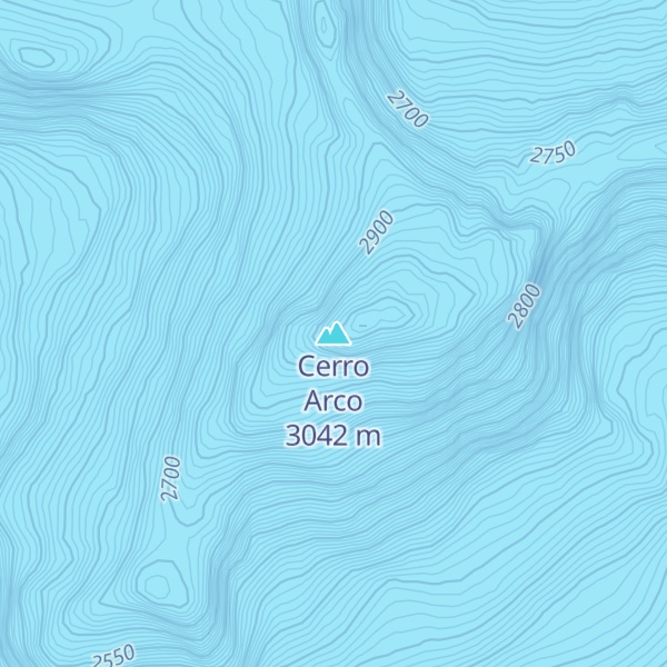 Map of Cerro Arco