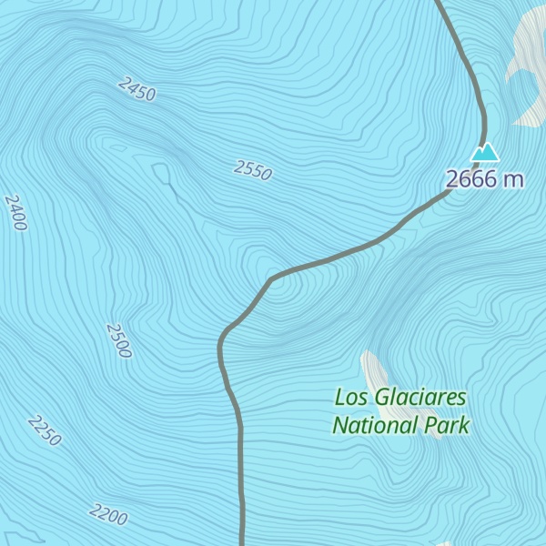 Map of Cerro Bertrand