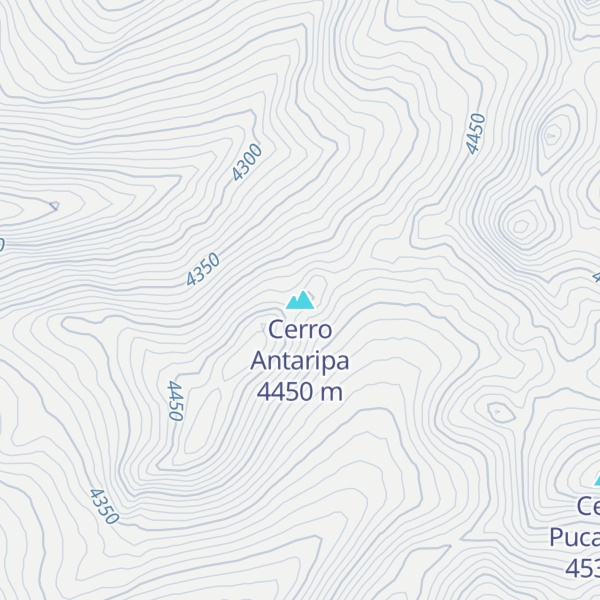Map of Cerro Antaripa