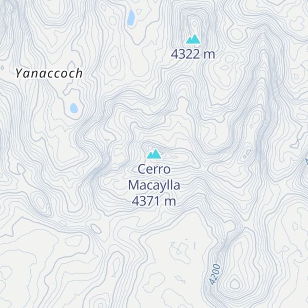 Map of Cerro Macaylla
