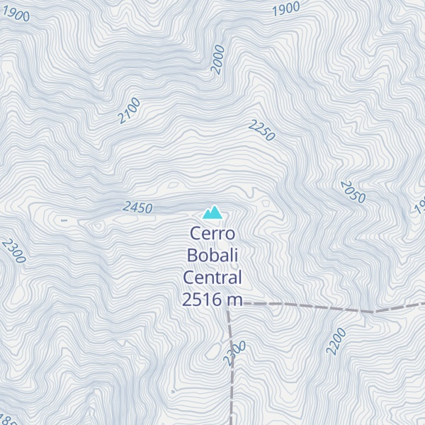 Map of Cerro Bobali Central