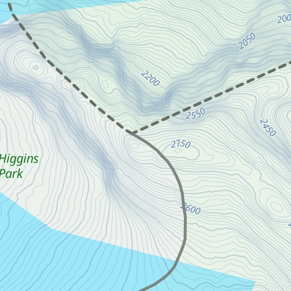 Map of Cerro Murallón