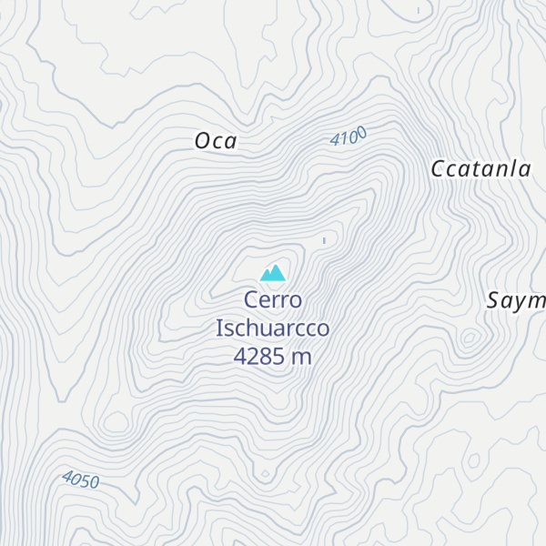 Map of Cerro Ischuarcco