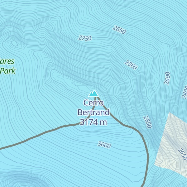 Map of Cerro Bertrand