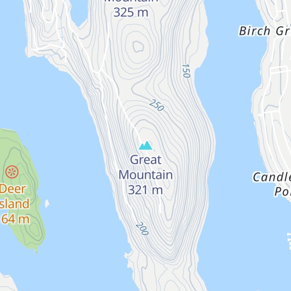 Map of Great Mountain