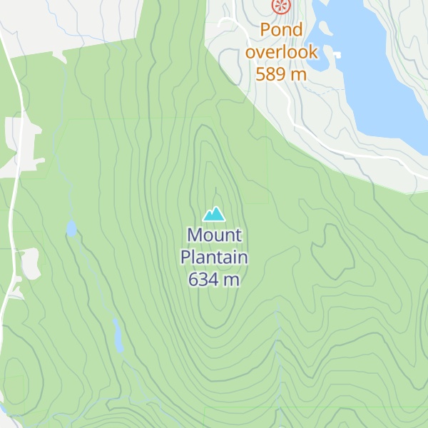 Map of Mount Plantain