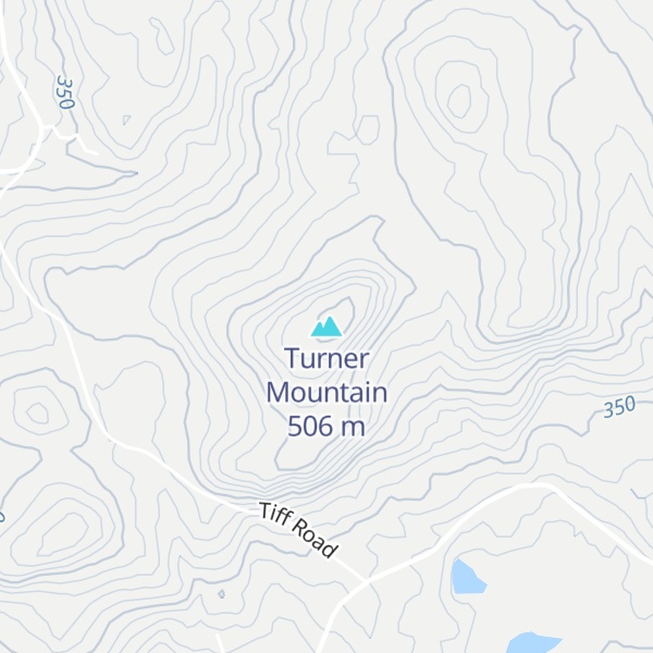 Map of Turner Mountain