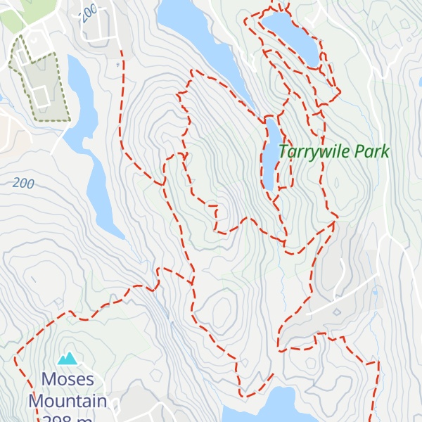 Map of Thomas Mountain