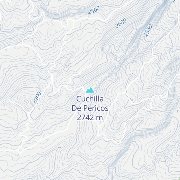 Map of Cuchilla De Pericos