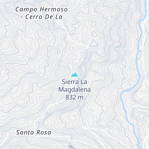 Map of Sierra La Magdalena