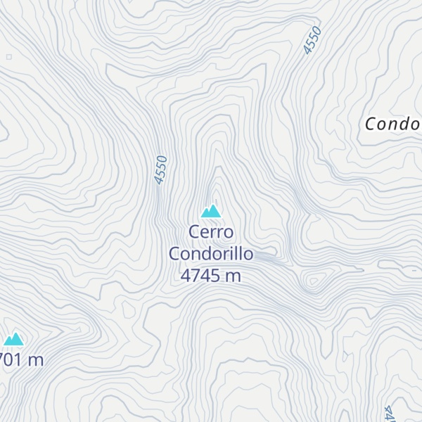 Map of Cerro Condorillo