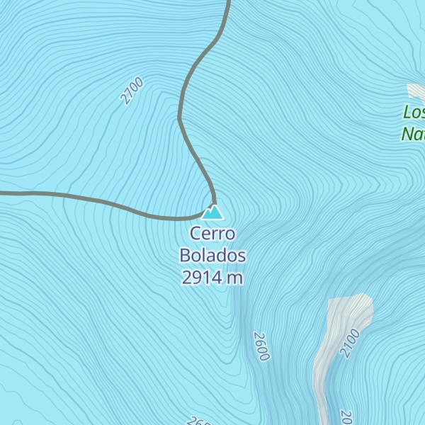 Map of Cerro Bolados